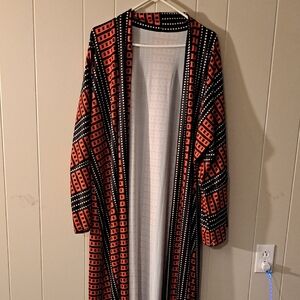 Chic Black and Orange Women's Cape